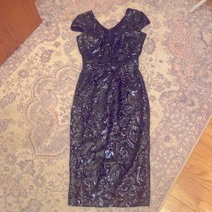 Beautiful XS dress the population black tie cocktail dress